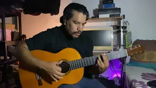 Probando guitarra flamenca