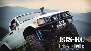 E3S-RC Truck Scale - TOYOTA Hilux - RC4WD Trail Finder 2 - Crawling the river rocks #1