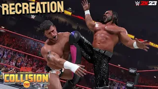 MJF vs Kenny Omega AEW Collision 28/10/23 Highlights | WWE 2K23 SIMULATION