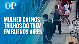 Mulher cai nos trilhos do trem em Buenos Aires