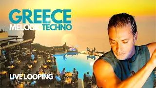 LIVE MELODIC TECHNO in Spectacular Greece Resort: Modern Shaman Looping JUNO 106 & Didjeridoo