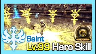 Lv99 Saint Hero Skill (New) / How much Gauge% per skill / Dragon Nest Korea (2023 June)