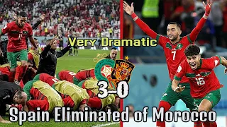 When Morocco Humiliated Spain (3-0) Penalty Shootout | FIFA World Cup 2022 Qatar, Best Moment.