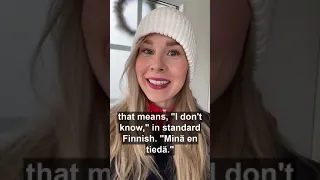 Standard Finnish vs. Spoken Finnish #shorts