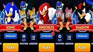 Sonic Dash SONIC VS KNUCKLES VS SHADOW Android iPad iOS Gameplay HD