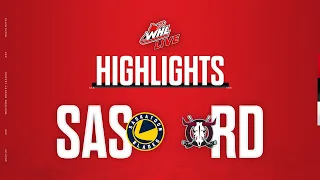 Saskatoon Blades at Red Deer Rebels 10/21 | WHL Highlights 2023-24