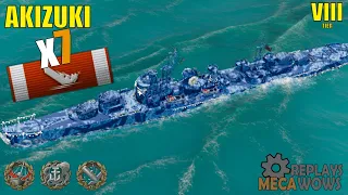 Akizuki 7 Kills & 190k Damage | World of Warships Gameplay