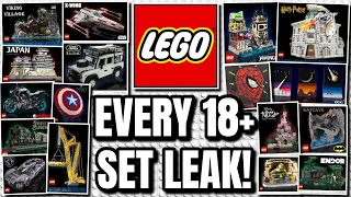 EVERY Lego 18+ Set LEAKED! (35+ AMAZING SETS!?)