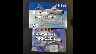 Eduard MiG-15bis vs. HobbyBoss MiG-15bis 1/72 (and BigSin resin/photo etch add-on)