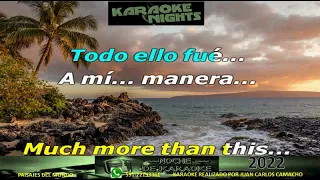 My Way (A mi Manera) - Frank Sinatra karaoke (Cover) (Ingles  y Español)