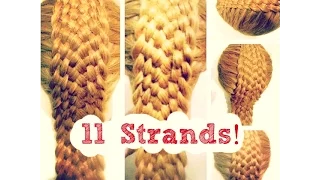 HOW TO  11 STRAND BRAID | Braidsandstyles12