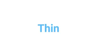 How to Pronounce  thin   #thin #english   #words