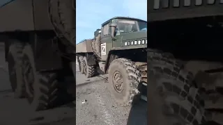 колона ГСМ разбита российской  армии