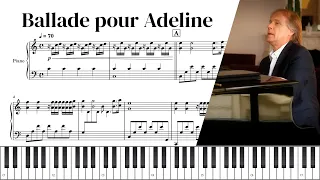Ballade pour Adeline - Richard Clayderman - Partitura Piano | TitanPianist