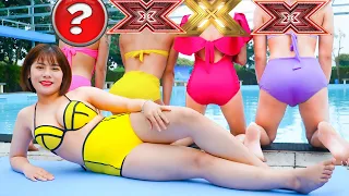 THE X FACTOR GIRL PRANK BATTLE NERF DR. Bonita Nerf Guns Squad Crime BRILLIANT PREGNANT PRANK LTN