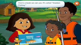 Fishing Lesson  kids & Children Learn To Catch Salmon  | Animated Stories