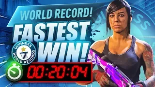 WORLD RECORD FASTEST WARZONE WIN!