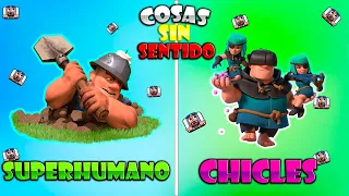 21 COSAS que NO tienen SENTIDO en Clash Royale - MonteGames