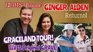 ELVIS' Fiance' GINGER ALDEN Returns GRACELAND TOUR | Elvis ORIGINAL Grave