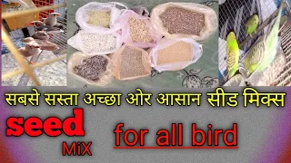 How To Make Seed Mix For All Birds at Home/sabse Sasta or Accha Seed Mix Ghar Pe Tayyar #Birds #Seed