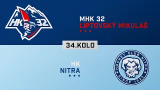 34.kolo MHK 32 Liptovský Mikuláš - HK Nitra HIGHLIGHTS