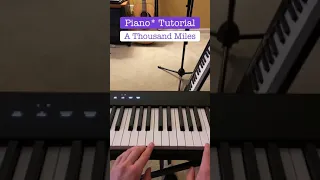 How to Play A Thousand Miles (Makin My Way Downtown) on piano in 59 seconds easy tutorial