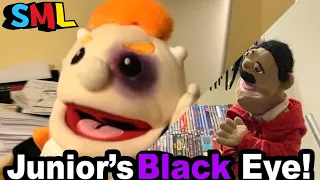 SML Movie: Junior's Black Eye Reaction (Puppet Reaction)