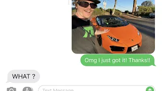 Telling a Lambo Scammer I Actually Got The Car