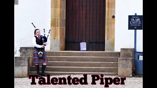 Talented Young Piper @ Blair Castle ahead of The Atholl Highlanders Parade 2024