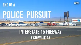 End of a Police Pursuit I-15 Freeway