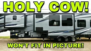 Huge TOY HAULER from Jayco! The SEISMIC! Must see