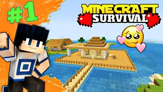New Beginning Of Minecraft Survival Series 🔥 || MCPE ep 1  || In Hindi ||