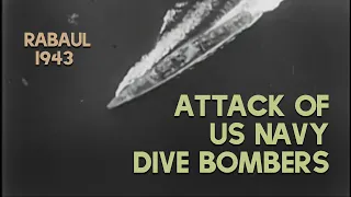 Attack of US Navy dive bombers 1943 / 60fps