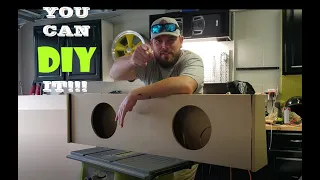 Easy How To DIY Subwoofer Box Build, DETAILED and UNDER 25min