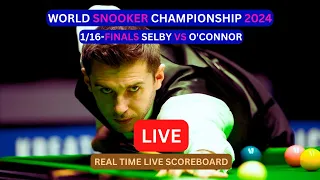 Mark Selby Vs Joe O'Connor LIVE Score UPDATE Today World Snooker Championship 1/16-Finals Session 1