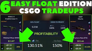 6 SUPER EASY FLOAT, Must Do NOW CSGO Tradeups! HUGE Profit!