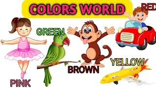 Colors name for kids, colors song, nursery rhymes and kids song, @YakshitaMam