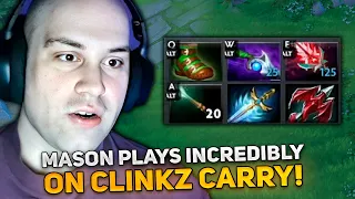 MASON PLAYS INCREDIBLY on CLINKZ CARRY in 10,500 MMR DOTA 2!