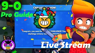 9-0 Totally Normal Challenge GUIDE |Pro Guide (F2P/P2W) Live Stream | Brawl Stars