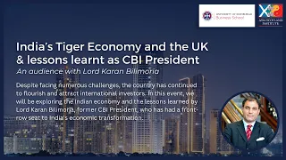 India’s Tiger Economy | Lord Karan Bilimoria