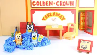 Bluey - Takeaway episode | Pretend play with Bluey Toys