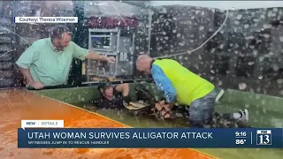 CAUGHT ON VIDEO: Guests jump in to rescue handler attacked by alligator