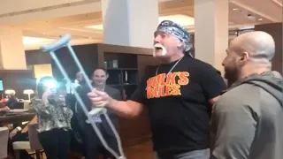 Hulk Hogan Involved In Heated Exchange With Fan At Hotel Bar