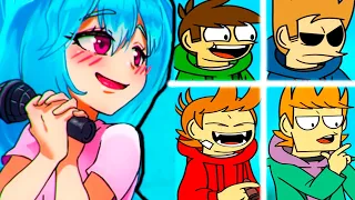 EDDSWORLD В FNF И ФАНАТКА СКАЙ АНИМЕ ! - FRIDAY NIGHT FUNKIN Sky vs BF Анимации Реакция