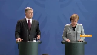 Миротворцы, газ и санкции Украины против РФ: встреча Порошенко и Меркель