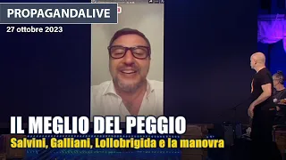 Propagandalive il meglio del peggio: Lollobrigida, Salvini, Galliani e la manovra