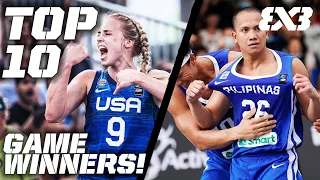 GOOSEBUMPS 🥶 TOP 10 GAME WINNERS OF 2022 | FIBA 3x3