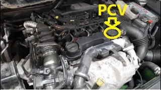 FAULT PCV valve is OPEN and engine OIL is BURNING, Citroen C4 1.6hdi