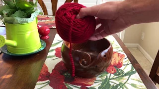 How to Use a Yarn Bowl - Demonstration