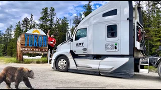 Dangerous Driving no network no police 😱 | entering YUKON territory on Truck | Alaska Highway